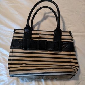Kate Spade striped bow purse